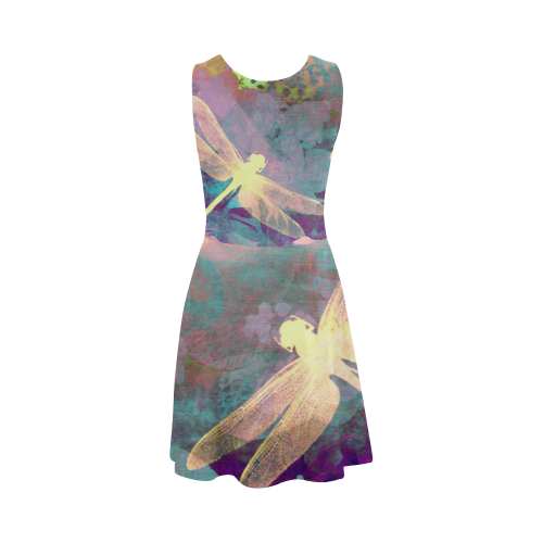 Dragonflies and Orchids Atalanta Sundress (Model D04)