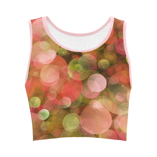 Bubbles011 Women's Crop Top (Model T42)