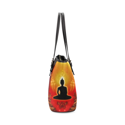 Buddha Leather Tote Bag/Small (Model 1640)