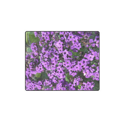 Purple Flowers Blanket 40"x50"