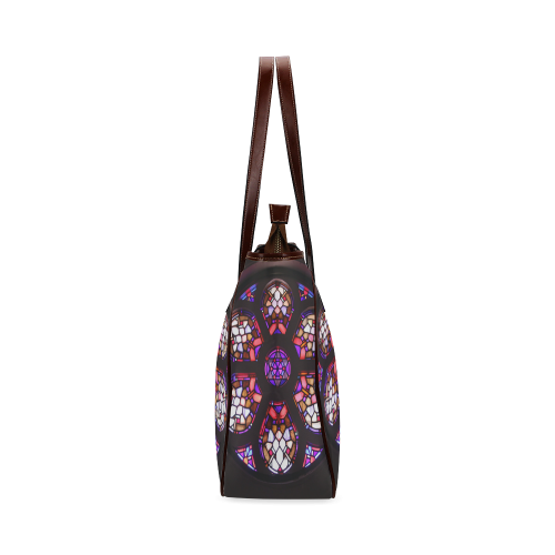 Purple Rosary Window Mandala Classic Tote Bag (Model 1644)