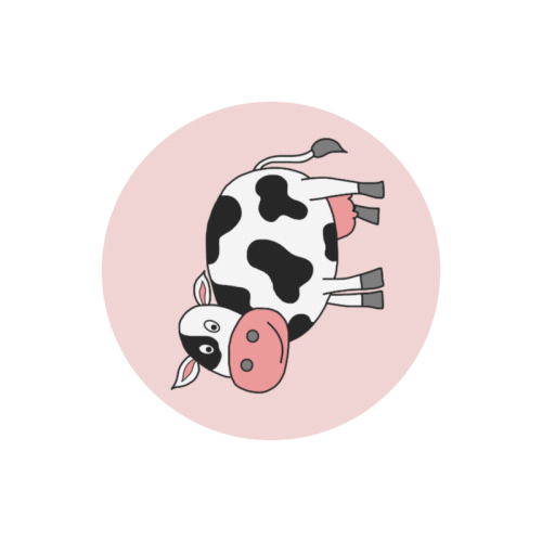 Moo Cow Round Mousepad