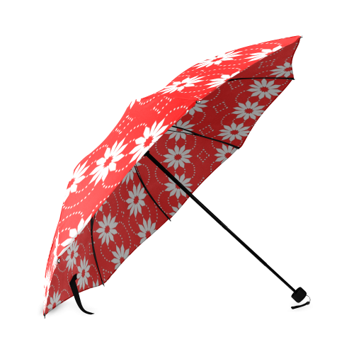 Umbrella-flower with red Foldable Umbrella (Model U01)