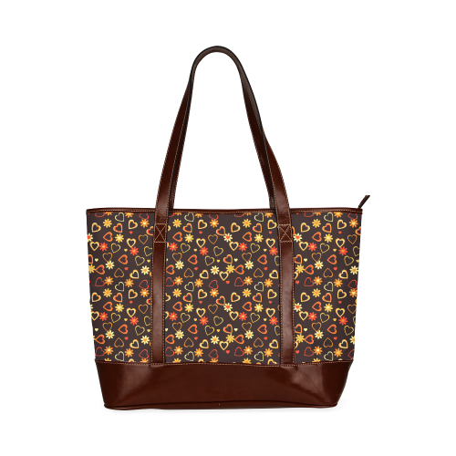 Hearts And Flowers Tote Handbag (Model 1642)