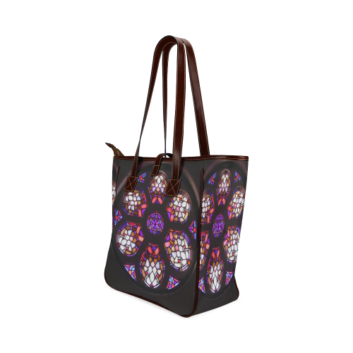 Purple Rosary Window Mandala Classic Tote Bag (Model 1644)