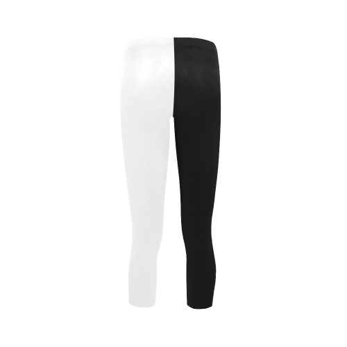 Black And White Capri Legging (Model L02)