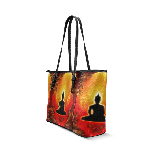 Buddha Leather Tote Bag/Small (Model 1640)