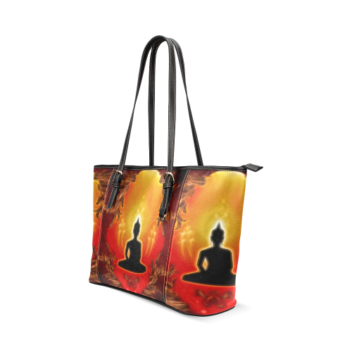 Buddha Leather Tote Bag/Small (Model 1640)