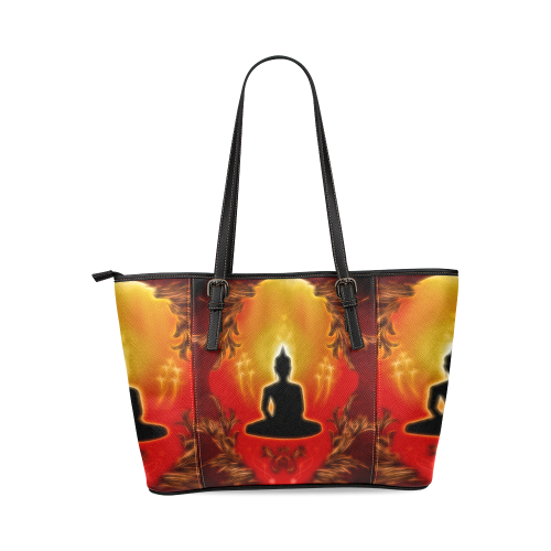 Buddha Leather Tote Bag/Small (Model 1640)