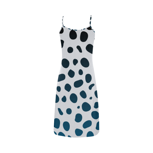 White Leopard Alcestis Slip Dress (Model D05)