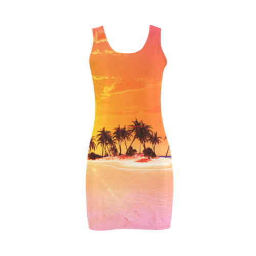 Wonderful sunset in soft colors Medea Vest Dress (Model D06)