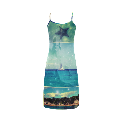 Starry Starry Caribbean Night Alcestis Slip Dress (Model D05)