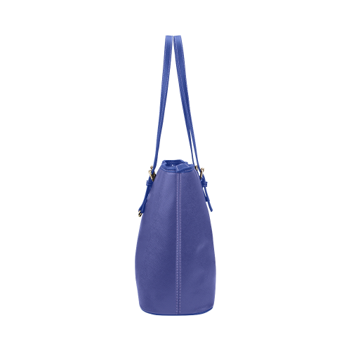 Royal Blue Leather Tote Bag/Large (Model 1651)