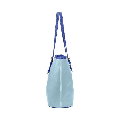 Aquamarine Leather Tote Bag/Large (Model 1651)