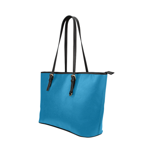 Methyl Blue Leather Tote Bag/Large (Model 1651)