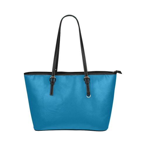 Methyl Blue Leather Tote Bag/Large (Model 1651)