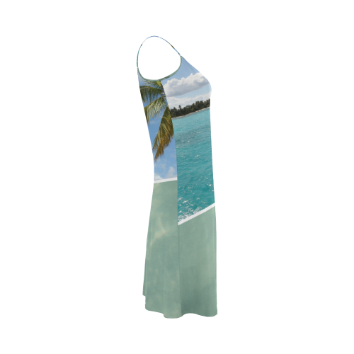 Caribbean Collage Alcestis Slip Dress (Model D05)