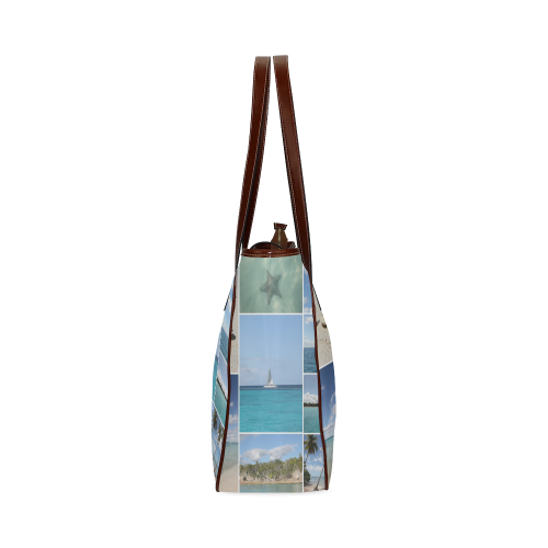 Isla Saona Caribbean Photo Collage Classic Tote Bag (Model 1644)