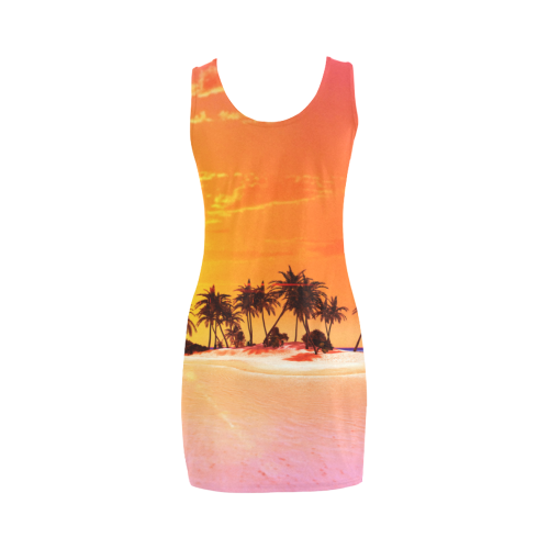 Wonderful sunset in soft colors Medea Vest Dress (Model D06)