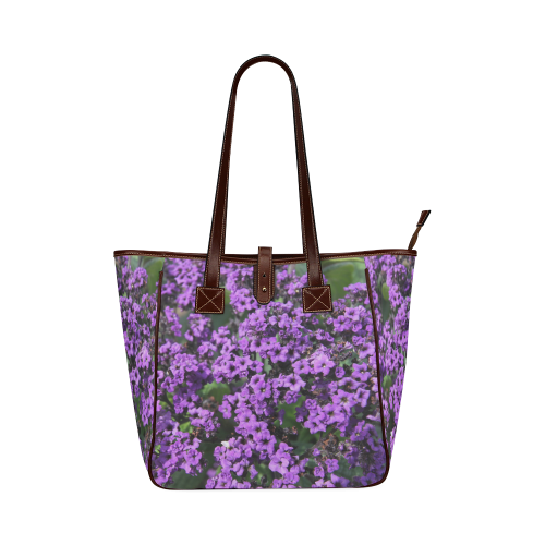 Purple Flowers Classic Tote Bag (Model 1644)