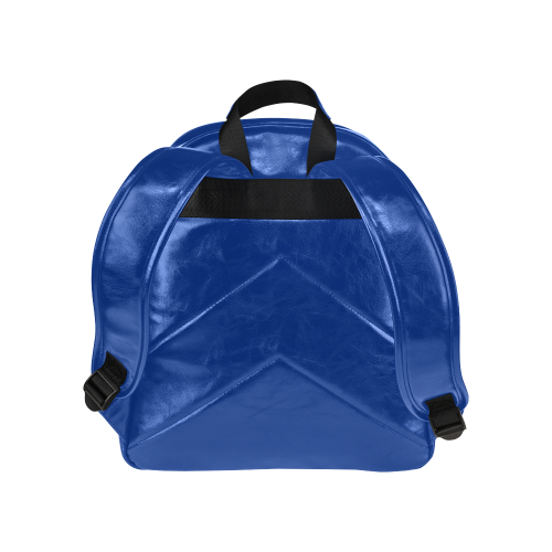 A201 Abstract Shades of Blue and Black Multi-Pockets Backpack (Model 1636)