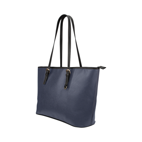 Peacoat Leather Tote Bag/Large (Model 1651)