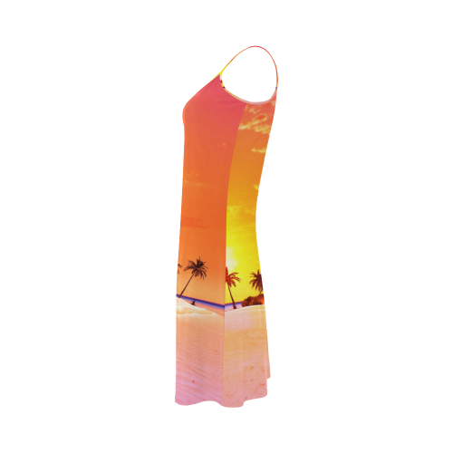Wonderful sunset in soft colors Alcestis Slip Dress (Model D05)
