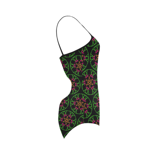 funny doodle pattern 05 Strap Swimsuit ( Model S05)