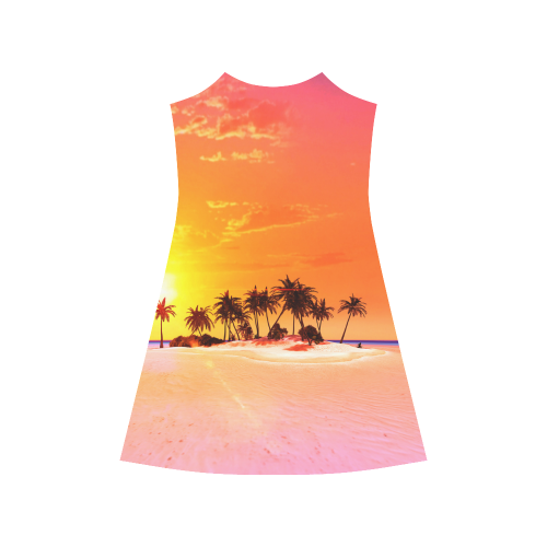 Wonderful sunset in soft colors Alcestis Slip Dress (Model D05)