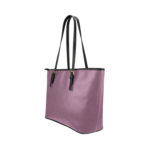 Grape Nectar Leather Tote Bag/Large (Model 1651)