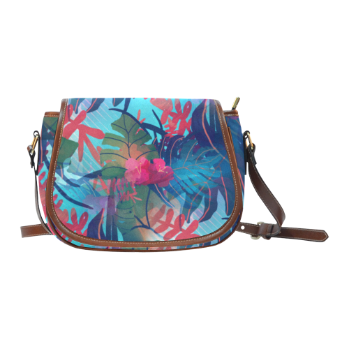 Tropical Blues Saddle Bag/Large (Model 1649)