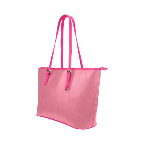 Bubblegum Leather Tote Bag/Large (Model 1651)