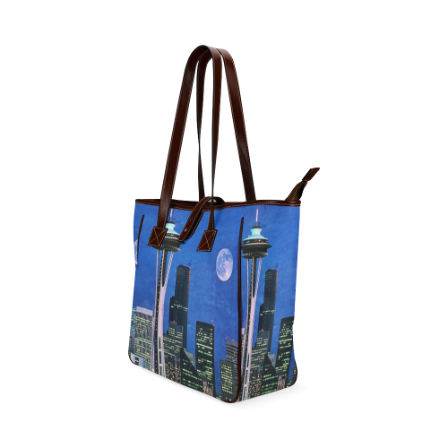 Seattle Space Needle Watercolor Classic Tote Bag (Model 1644)