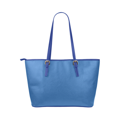 Palace Blue Leather Tote Bag/Large (Model 1651)