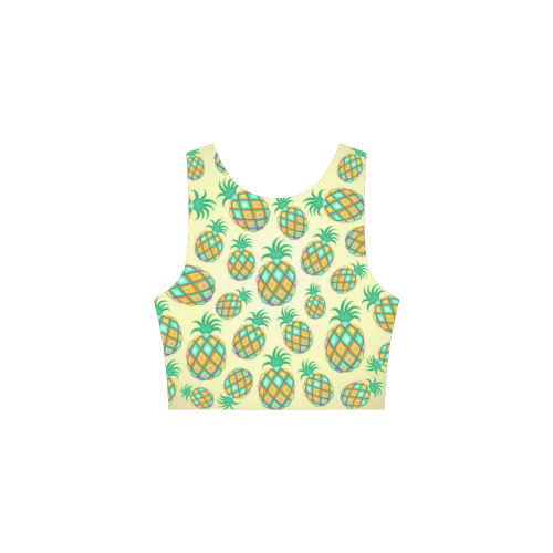 Pineapple Pastel Colors Pattern Atalanta Sundress (Model D04)