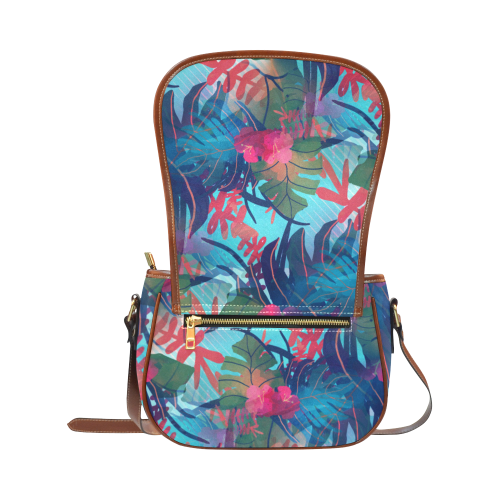 Tropical Blues Saddle Bag/Large (Model 1649)