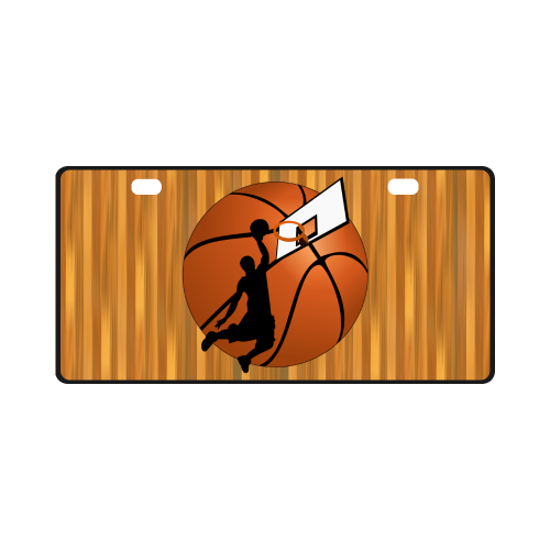 Slam Dunk Basketball Player License Plate