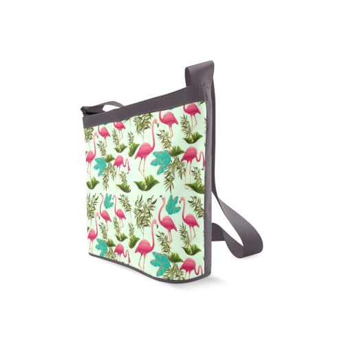 Pink Flamingos Exotic Birds Crossbody Bags (Model 1613)