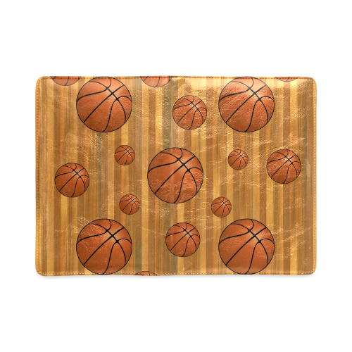 Basketballs with Wood Background Custom NoteBook A5