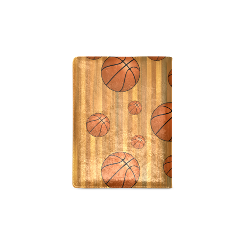 Basketballs with Wood Background Custom NoteBook B5