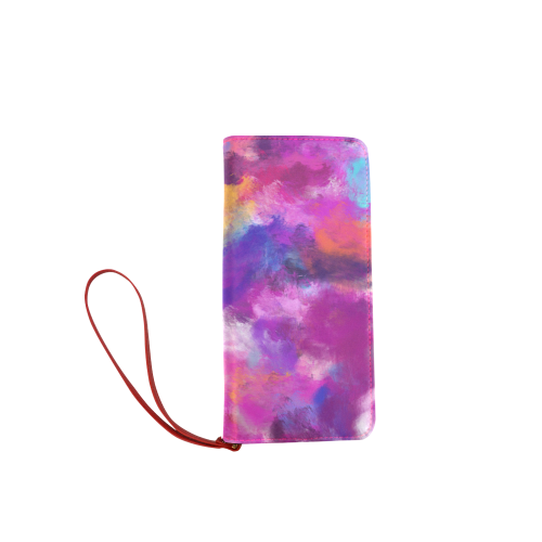 Color Storm Oil Painting Women's Clutch Wallet (Model 1637)