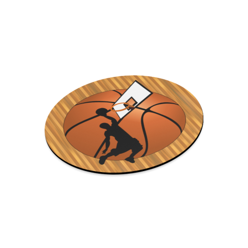 Slam Dunk Basketball Player Round Mousepad