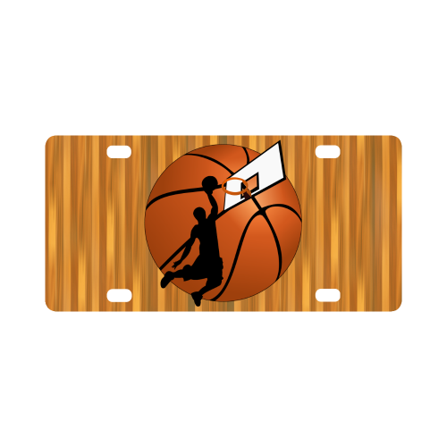Slam Dunk Basketball Player Classic License Plate