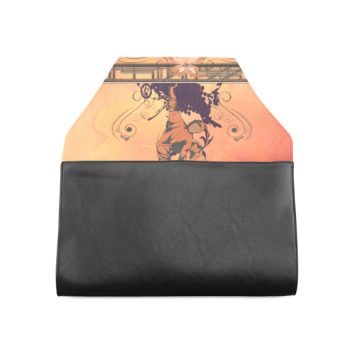 Skadeboarder with floral elements Clutch Bag (Model 1630)