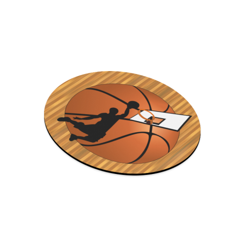 Slam Dunk Basketball Player Round Mousepad