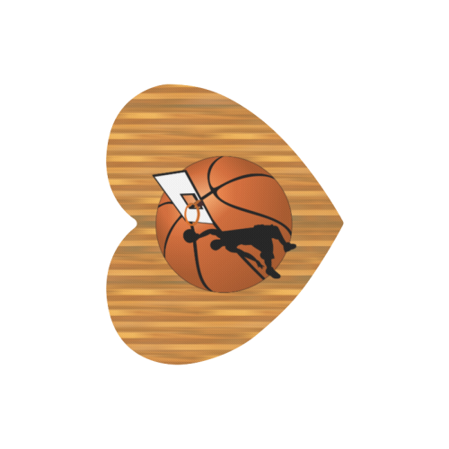 Slam Dunk Basketball Player Heart-shaped Mousepad