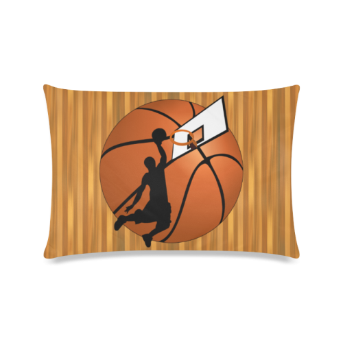 Slam Dunk Basketball Player Custom Zippered Pillow Case 16"x24"(Twin Sides)