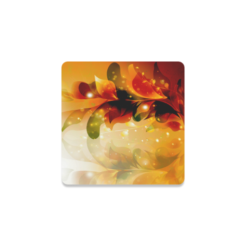 Awesome abstract flowers Square Coaster