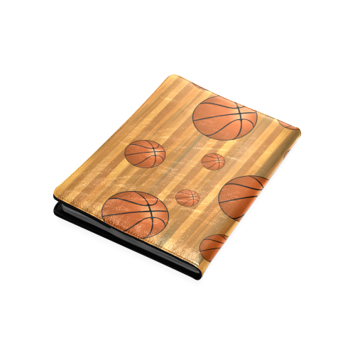 Basketballs with Wood Background Custom NoteBook B5