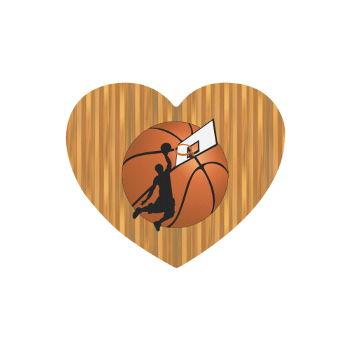 Slam Dunk Basketball Player Heart-shaped Mousepad